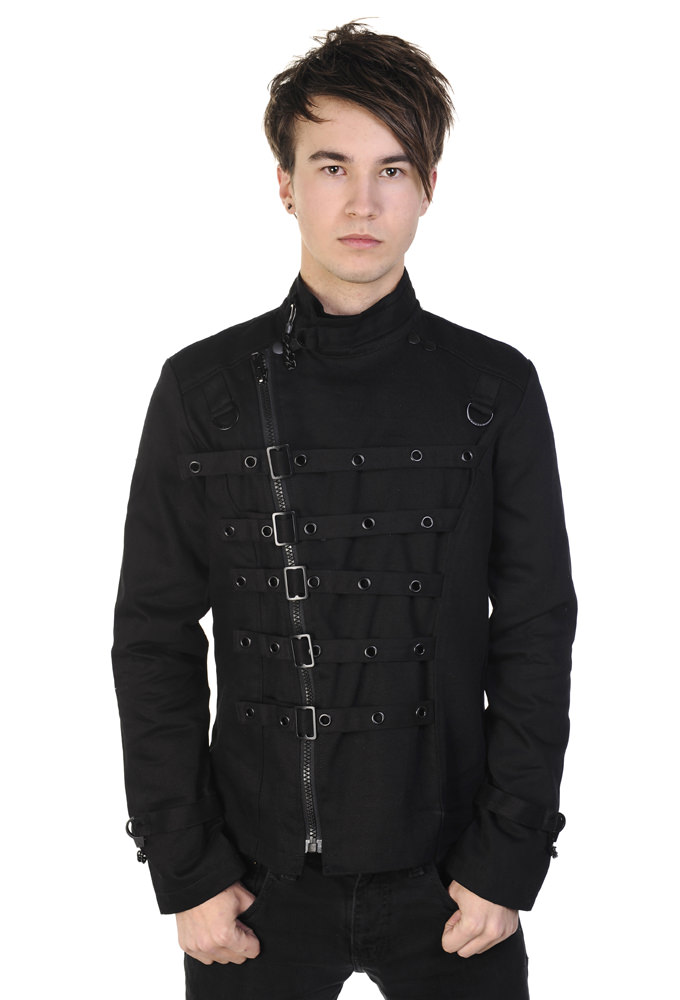 Banned Metal Cuff Jacket - Nyctophilia Gothic Shop Hamburg