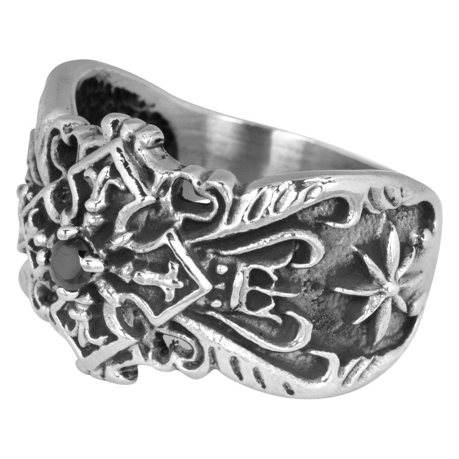 Wildcat Gothic Stone Ring