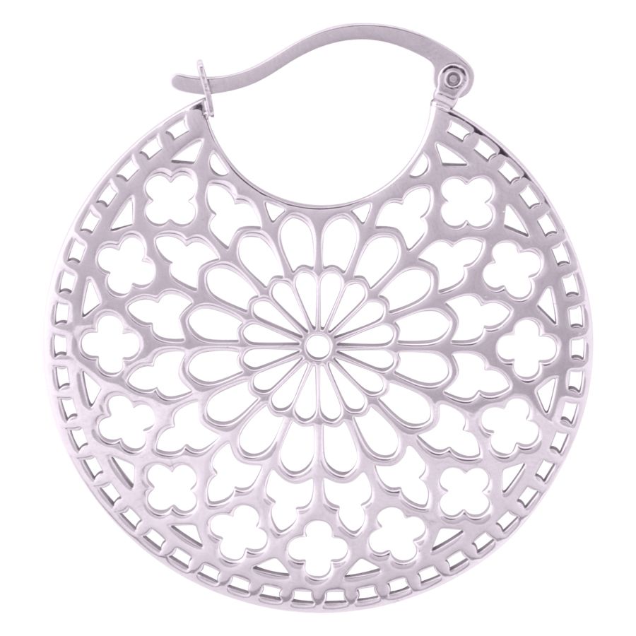 Wildcat Cathedral Hoops silber (Paar) – Bild 2