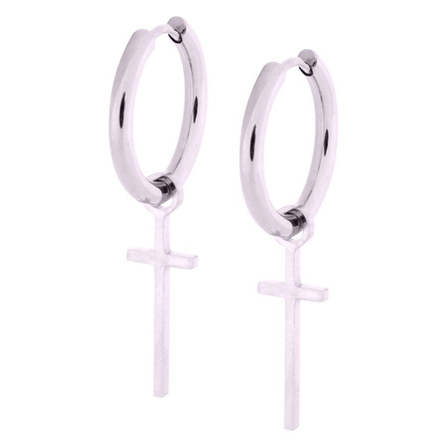 Wildcat Little Cross Hoops (Paar)