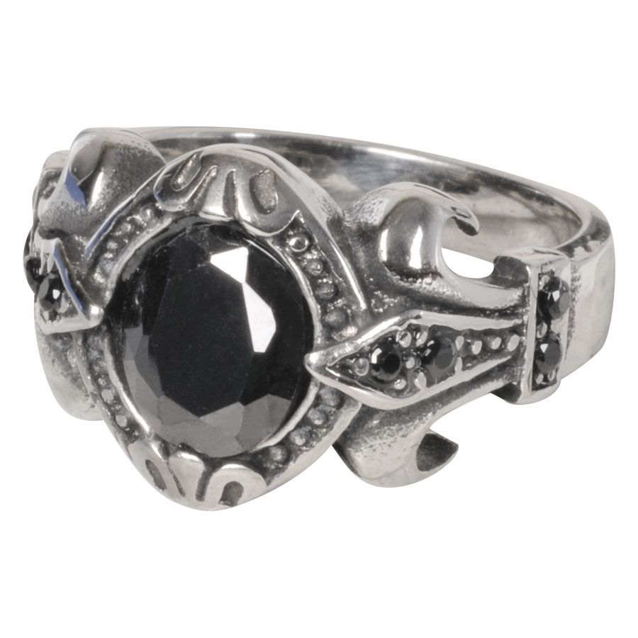Wildcat Ring Black Stone