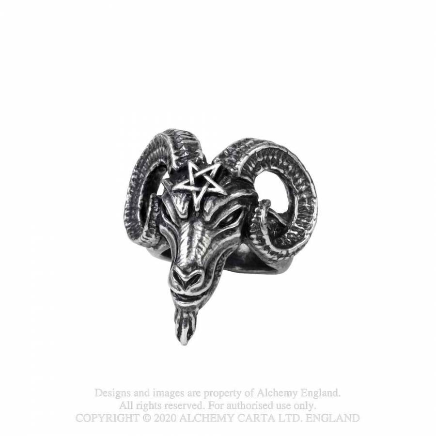 Alchemy Gothic Baphomet Ring – Bild 2