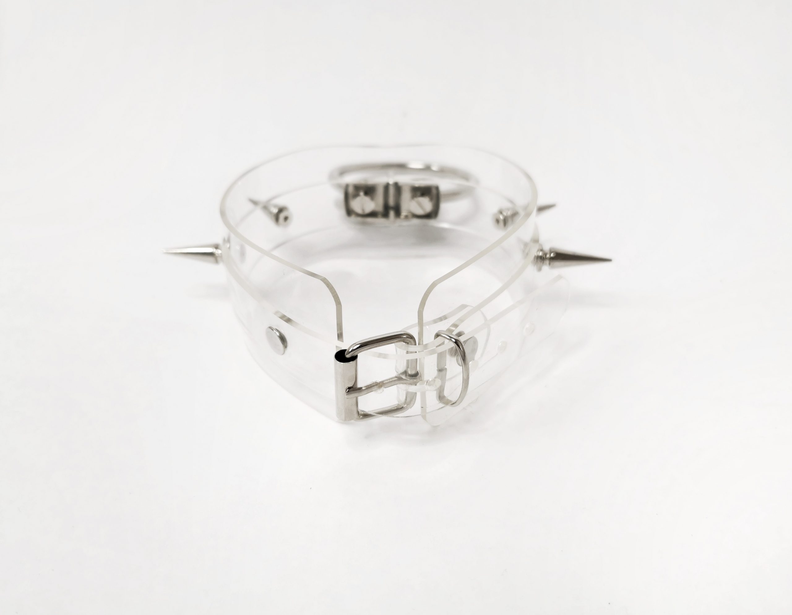 Sacred Sins Choker mit Nieten und 3 Ringen – Bild 3