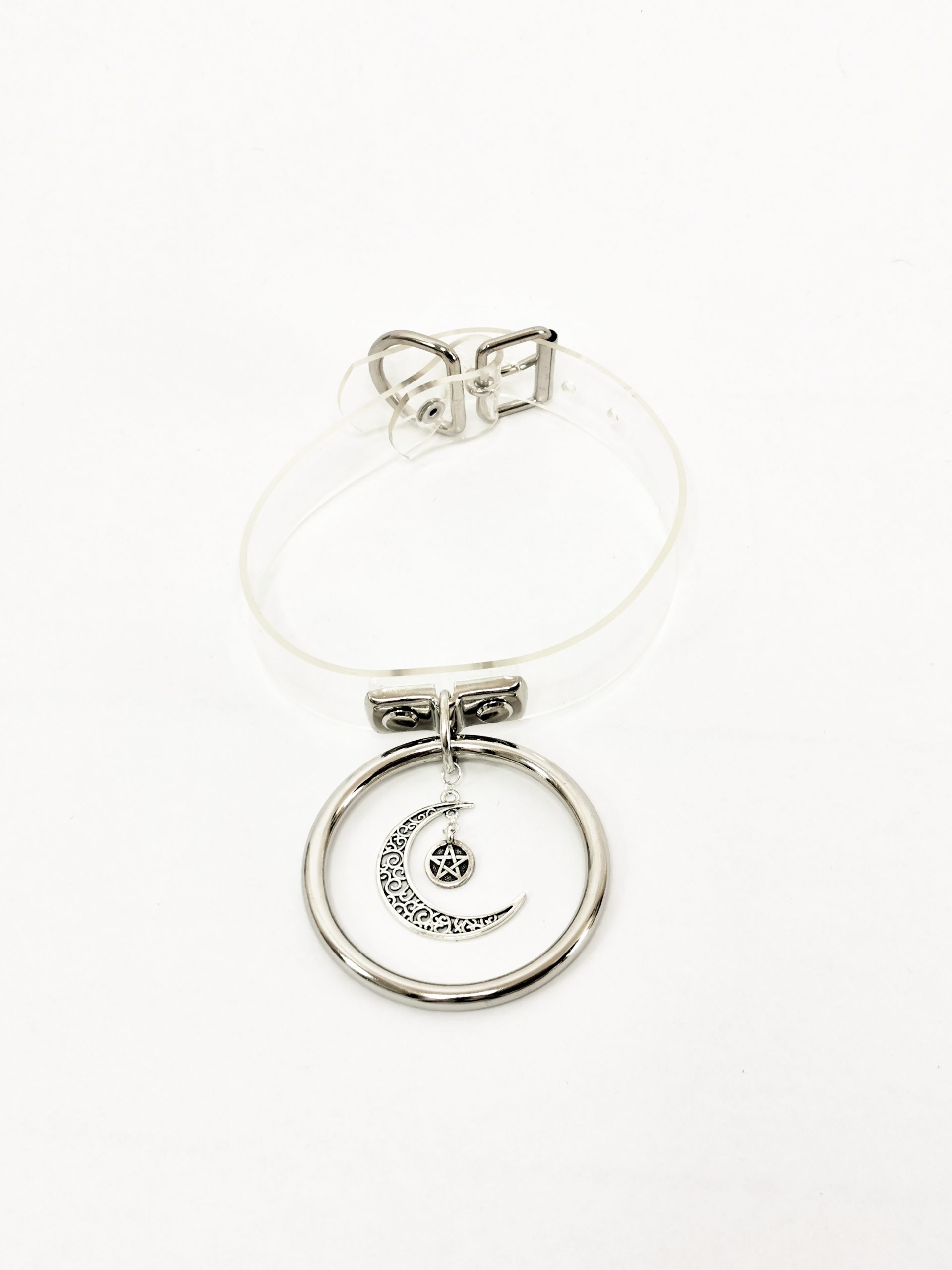 Sacred Sins Choker mit Mond und Pentagramm – Bild 3