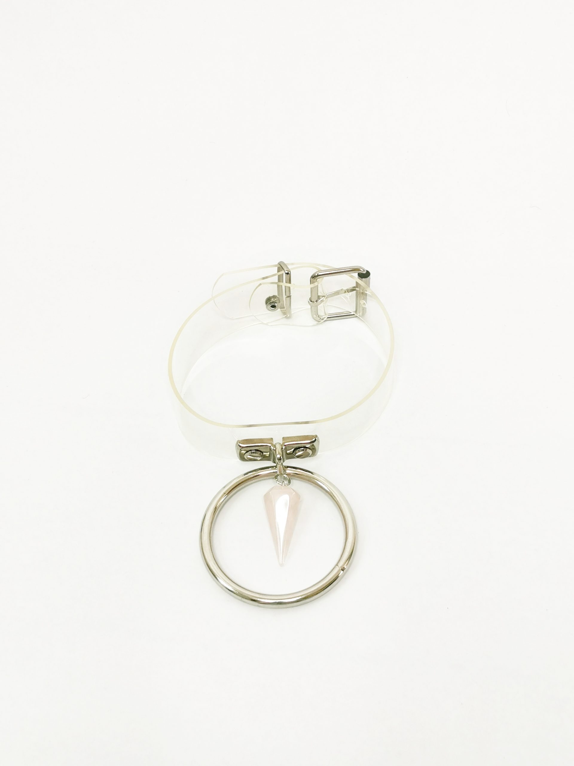 Sacred Sins Choker mit Rosenquarzanhänger – Bild 3