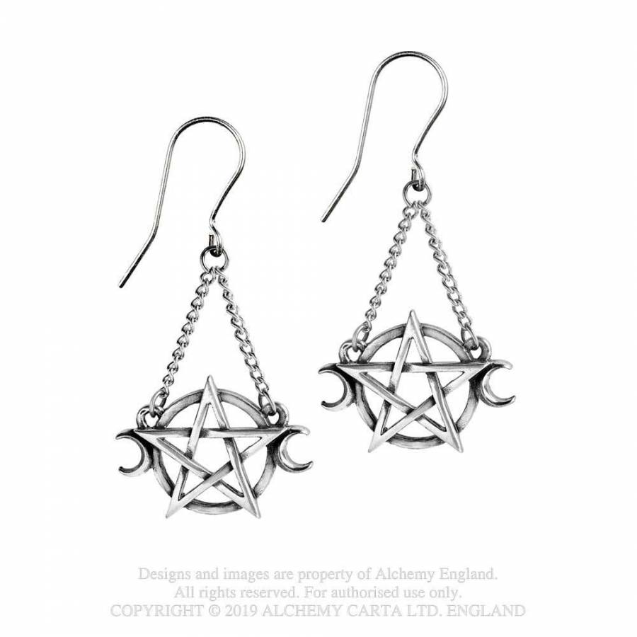 Alchemy Gothic Earrings Goddess (Paar)