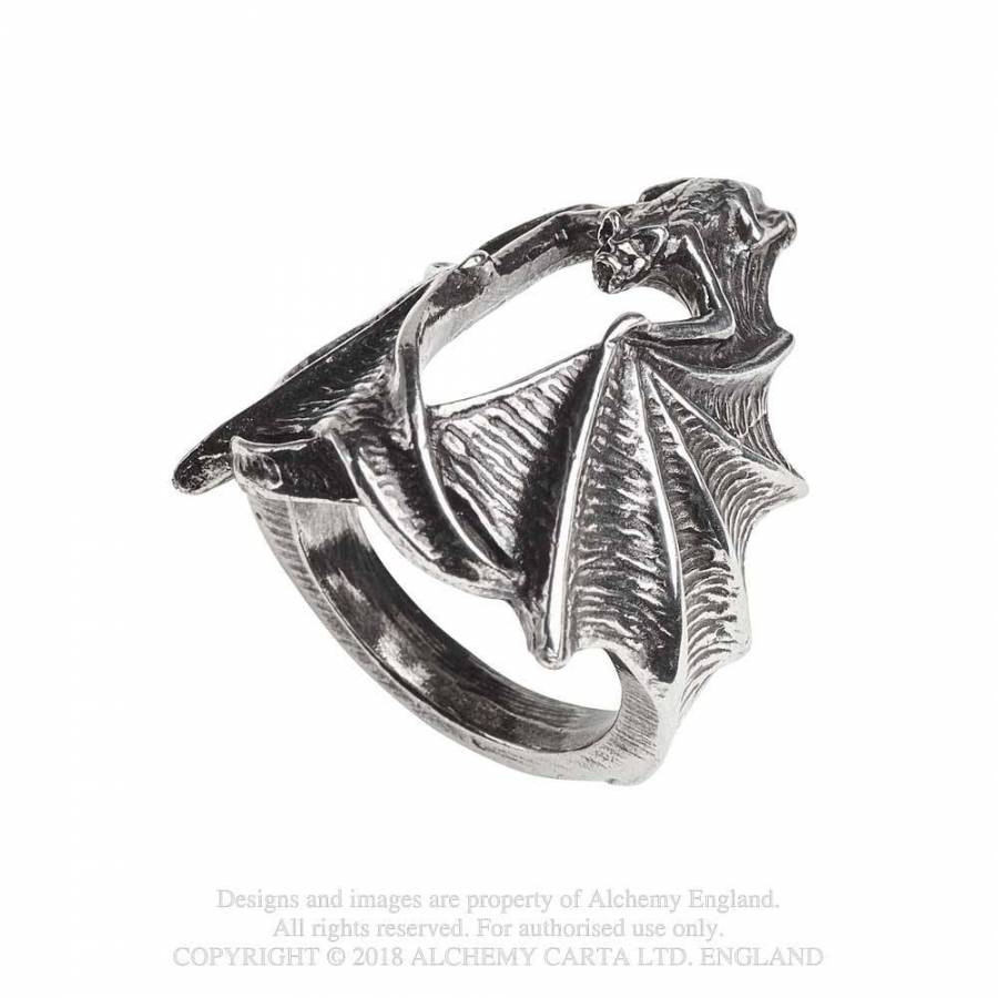 Alchemy Gothic Stealth Bat Ring - Image 3