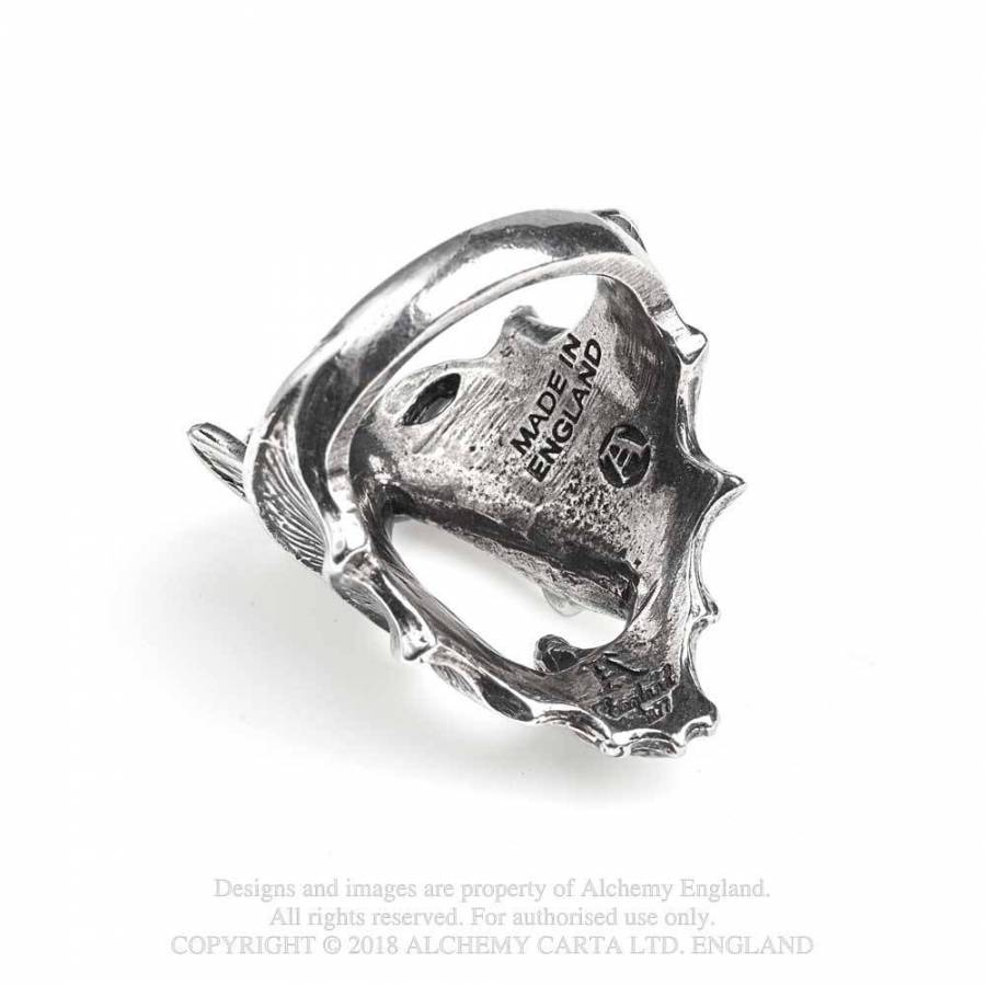 Alchemy Gothic Stealth Bat Ring - Image 4