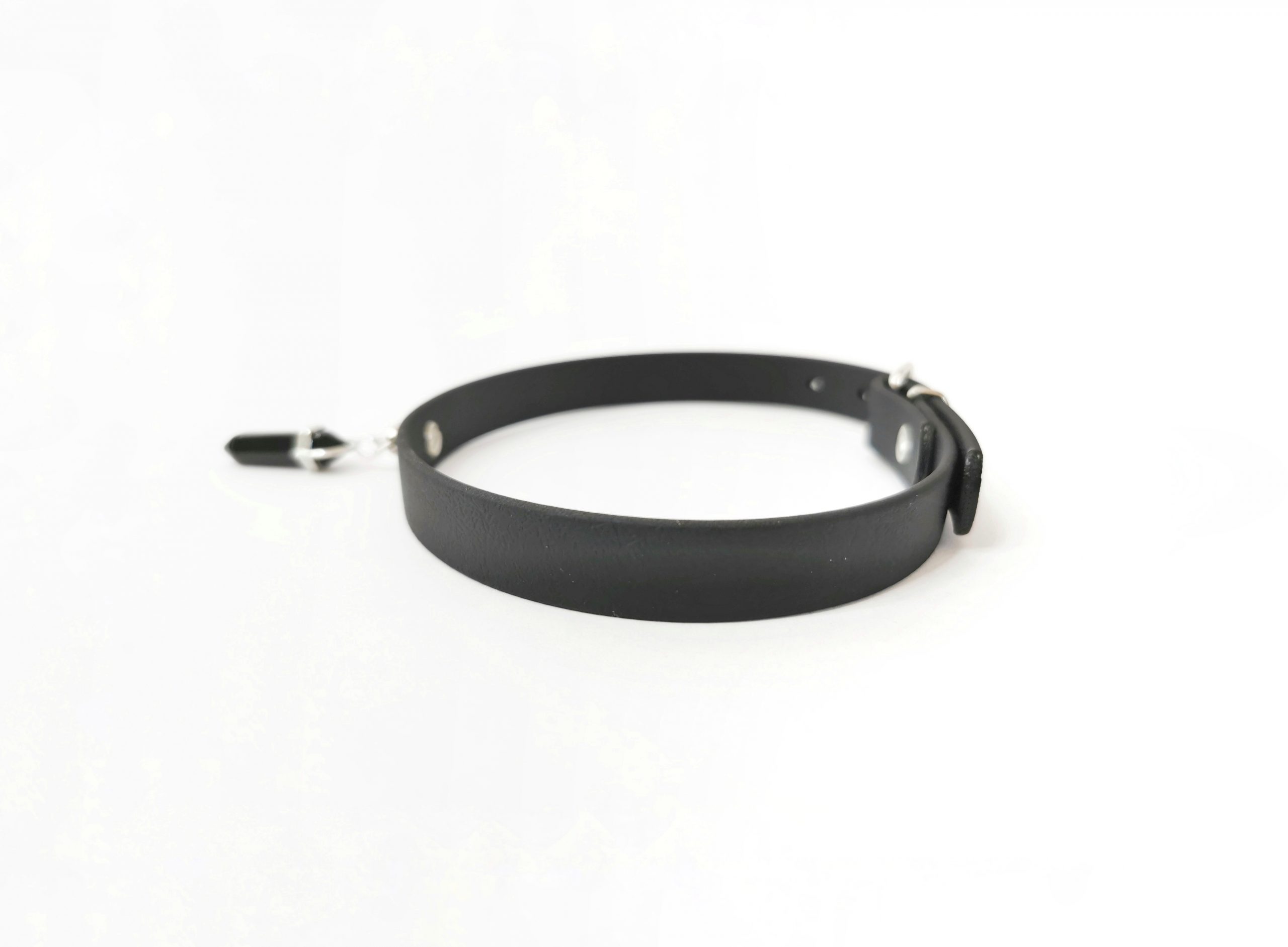 Sacred Sins Choker mit schwarzem Crystal Anhänger – Bild 3