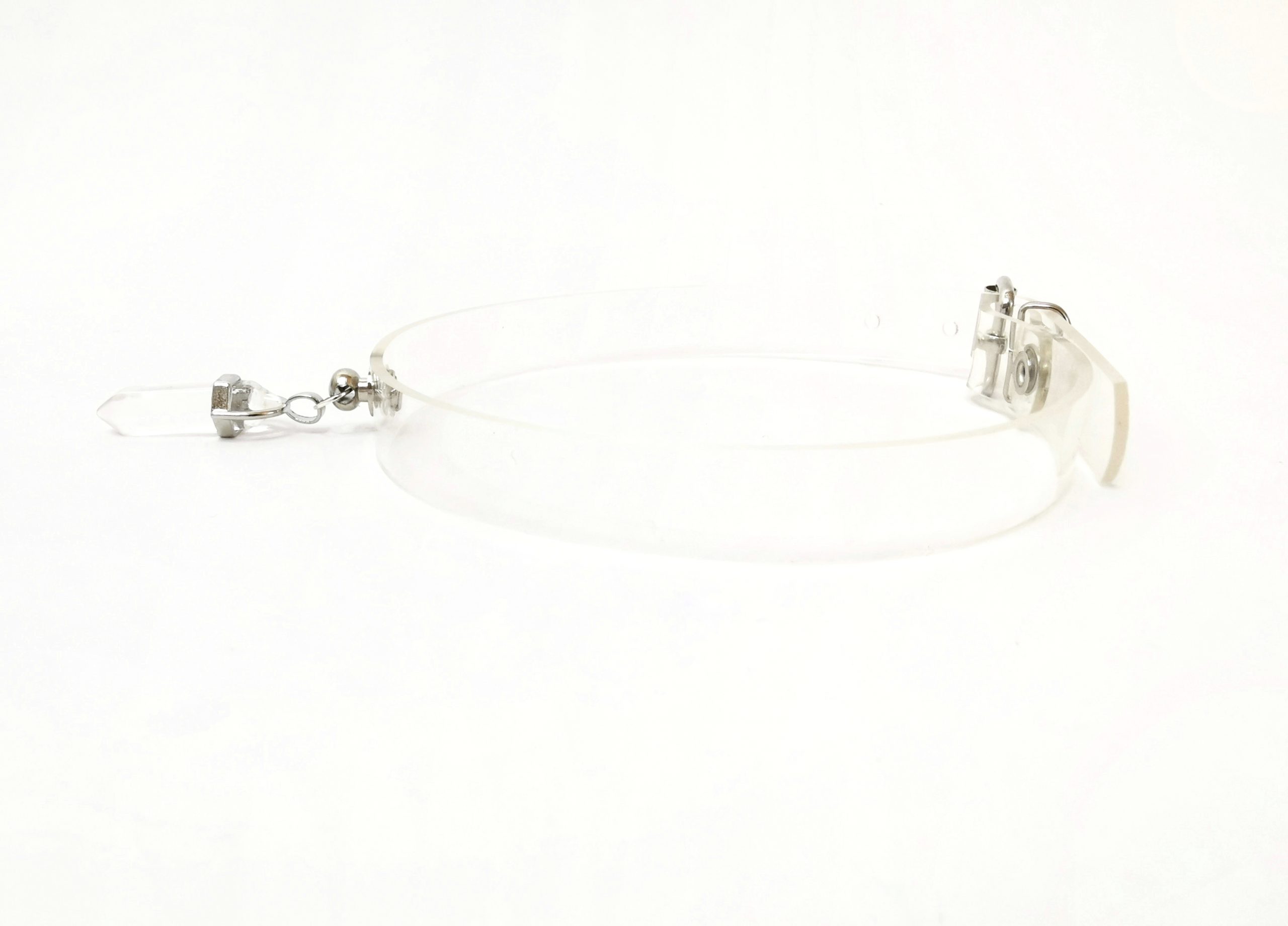 Sacred Sins PVC Choker mit Crystal Anhänger – Bild 2