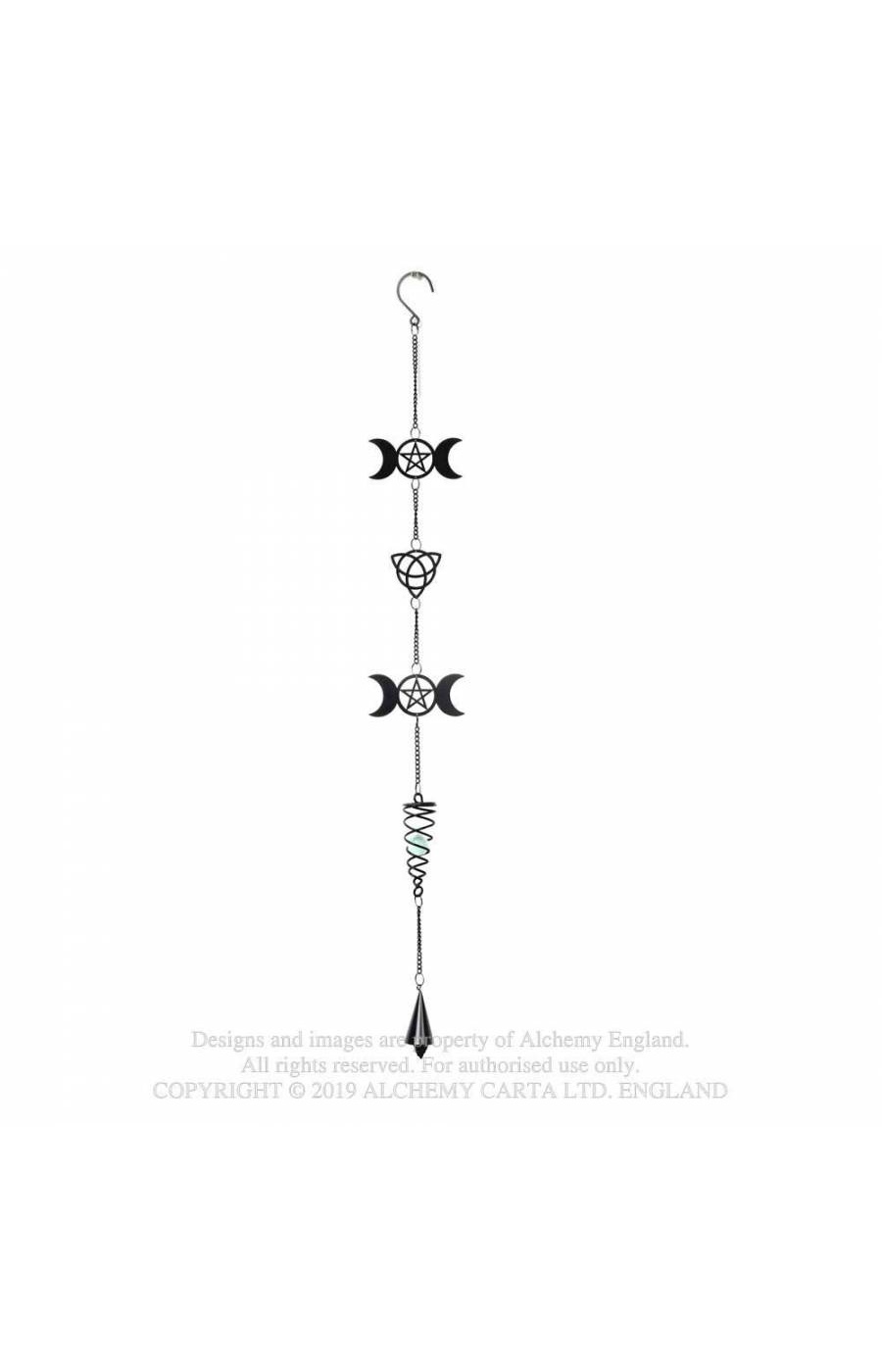 Alchemy Gothic Triple Moon Hanging Decoration