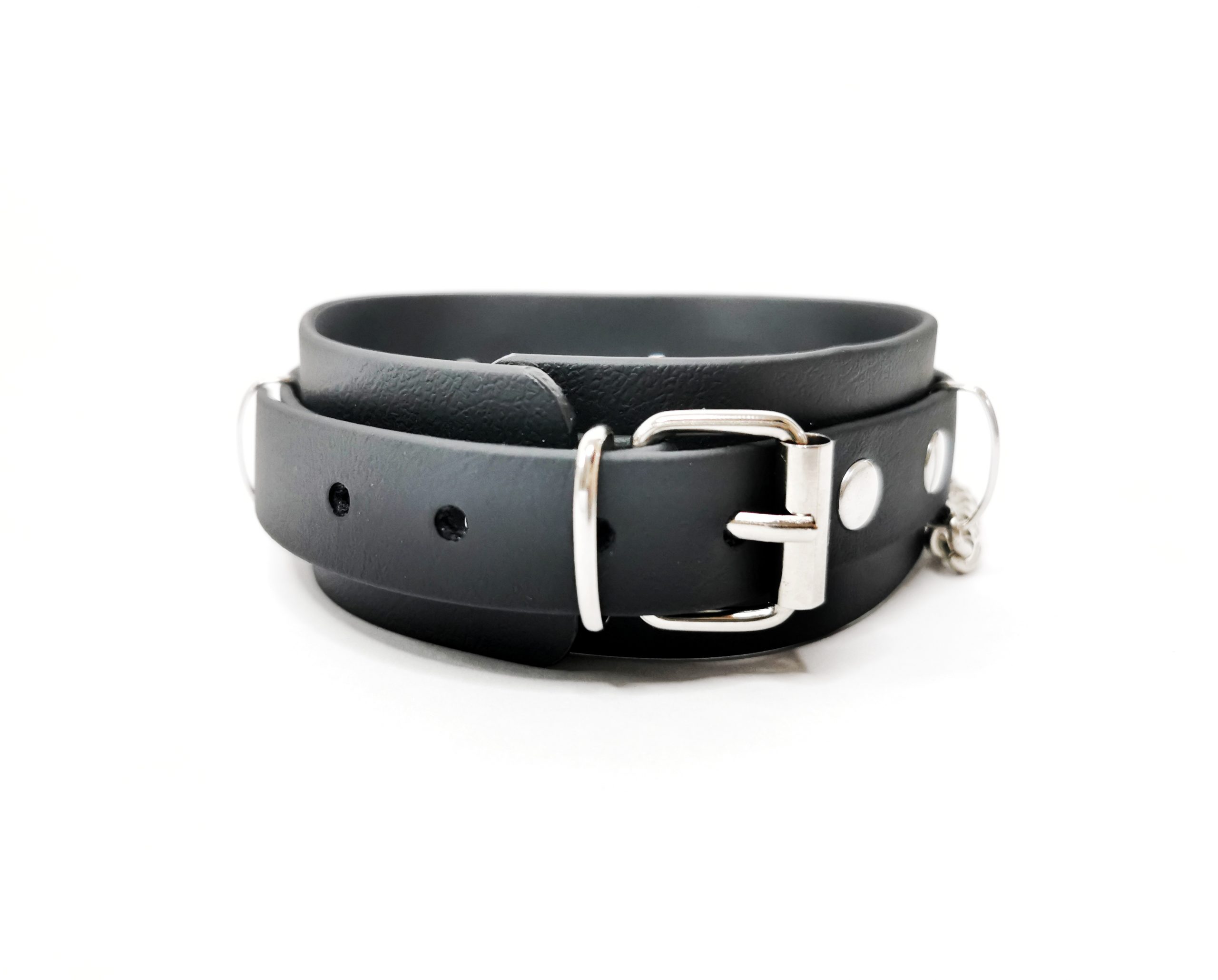 Sacred Sins Choker mit schwarzen Steinen und Ketten – Bild 4