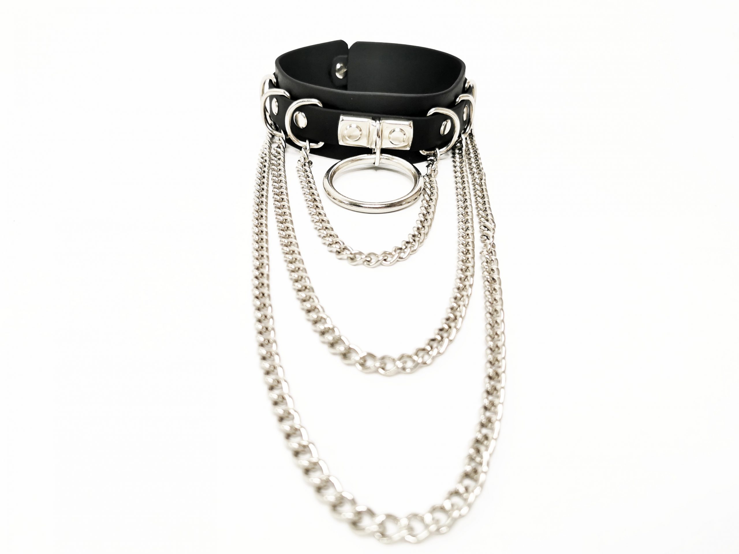 Sacred Sins Choker mit Ketten und O-Ring