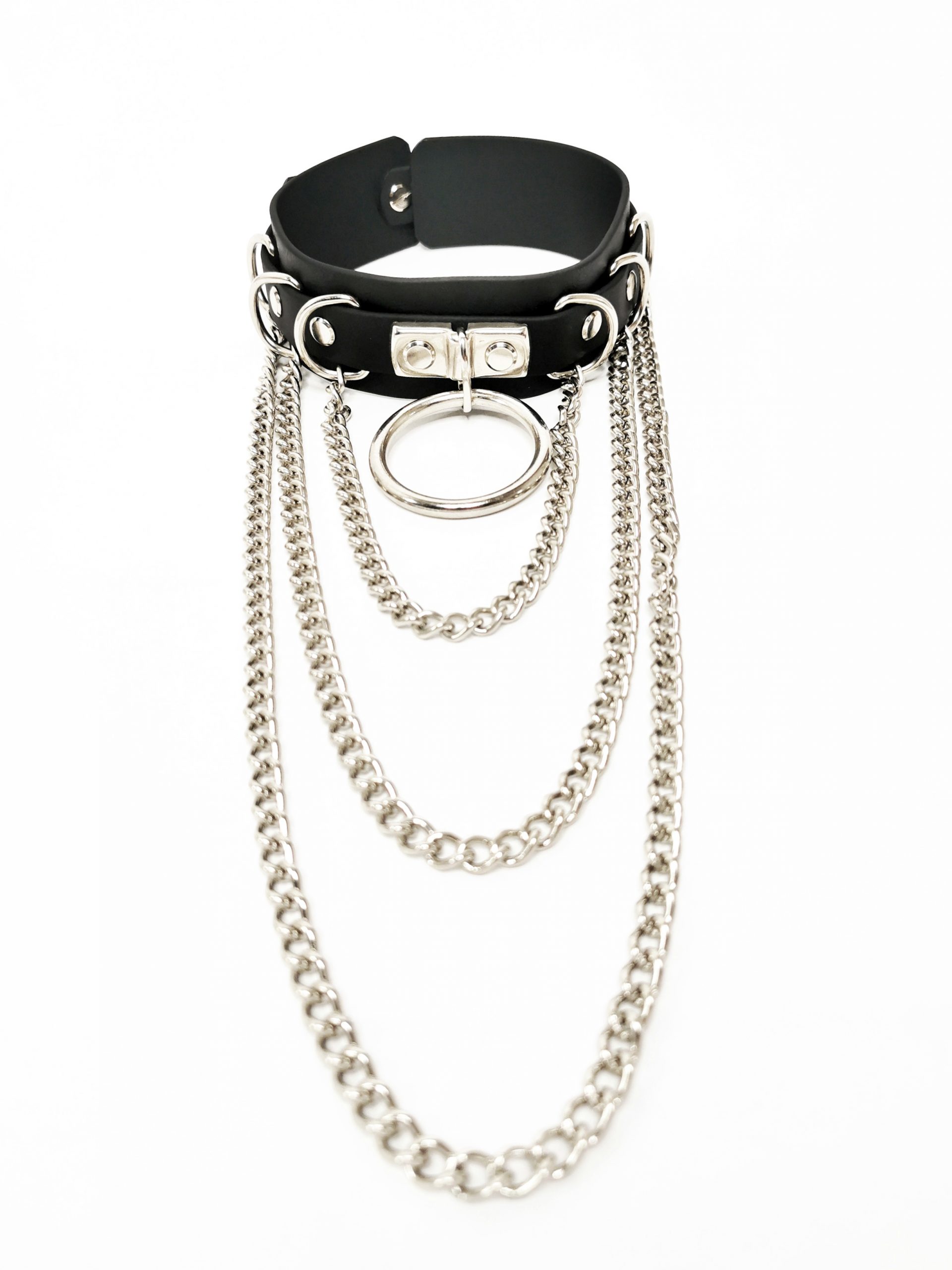Sacred Sins Choker mit Ketten und O-Ring – Bild 2