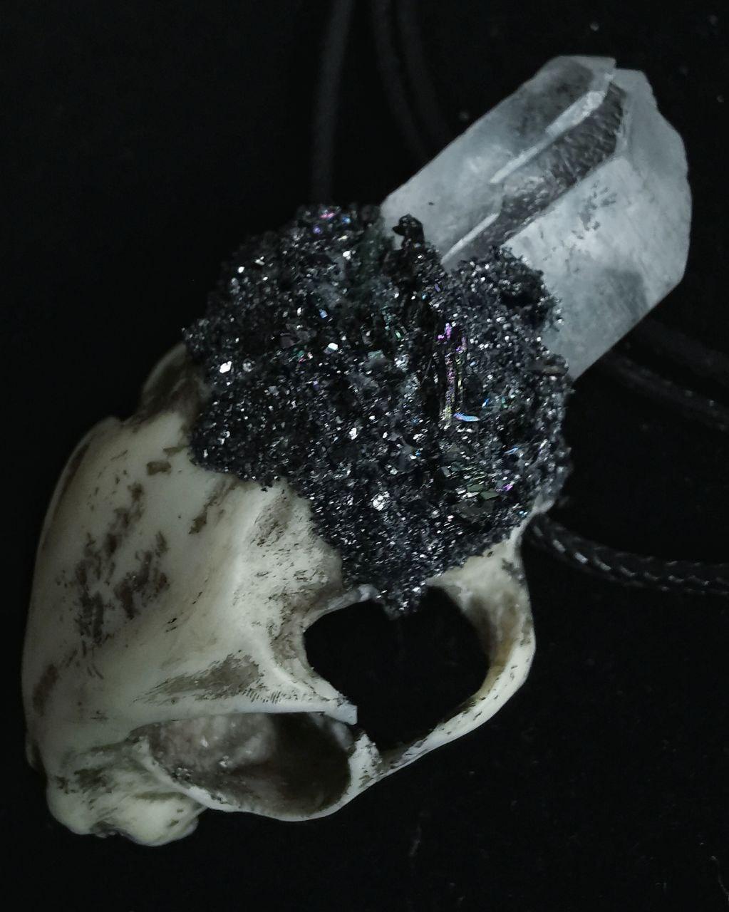 Mystery Creation Kette Katzenschädel Quartz - Image 3