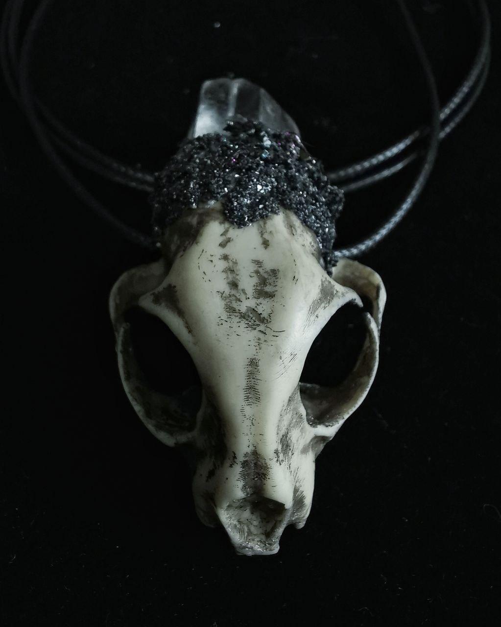 Mystery Creation Kette Katzenschädel Quartz - Image 2