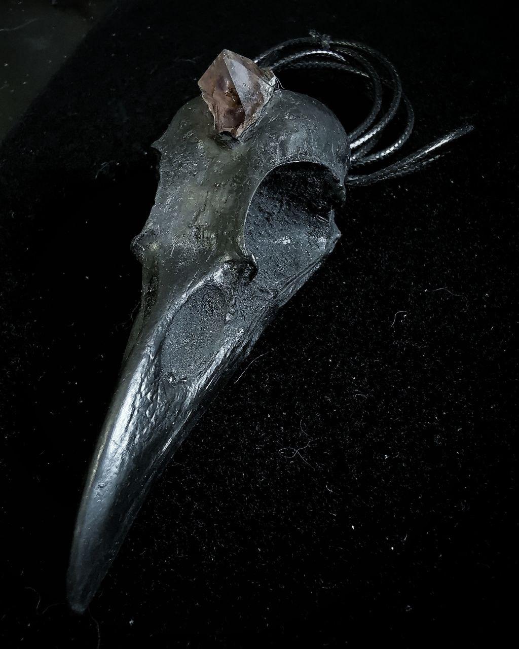 Mystery Creation Kette Rabenschädel Amethyst – Bild 2