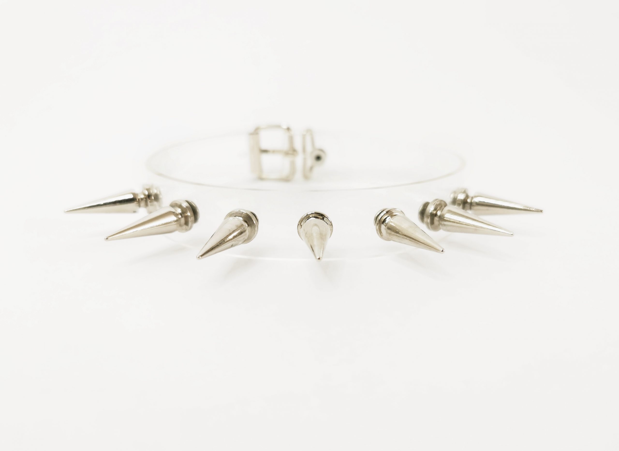 Sacred Sins PVC Choker mit Nieten