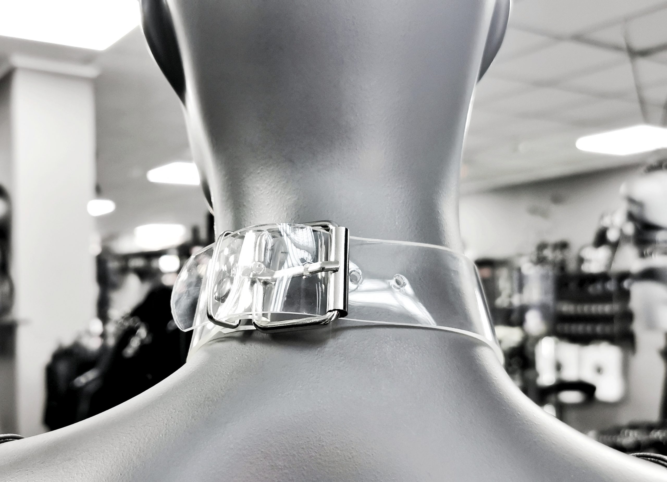 Sacred Sins PVC Choker mit O-Ringen – Bild 3