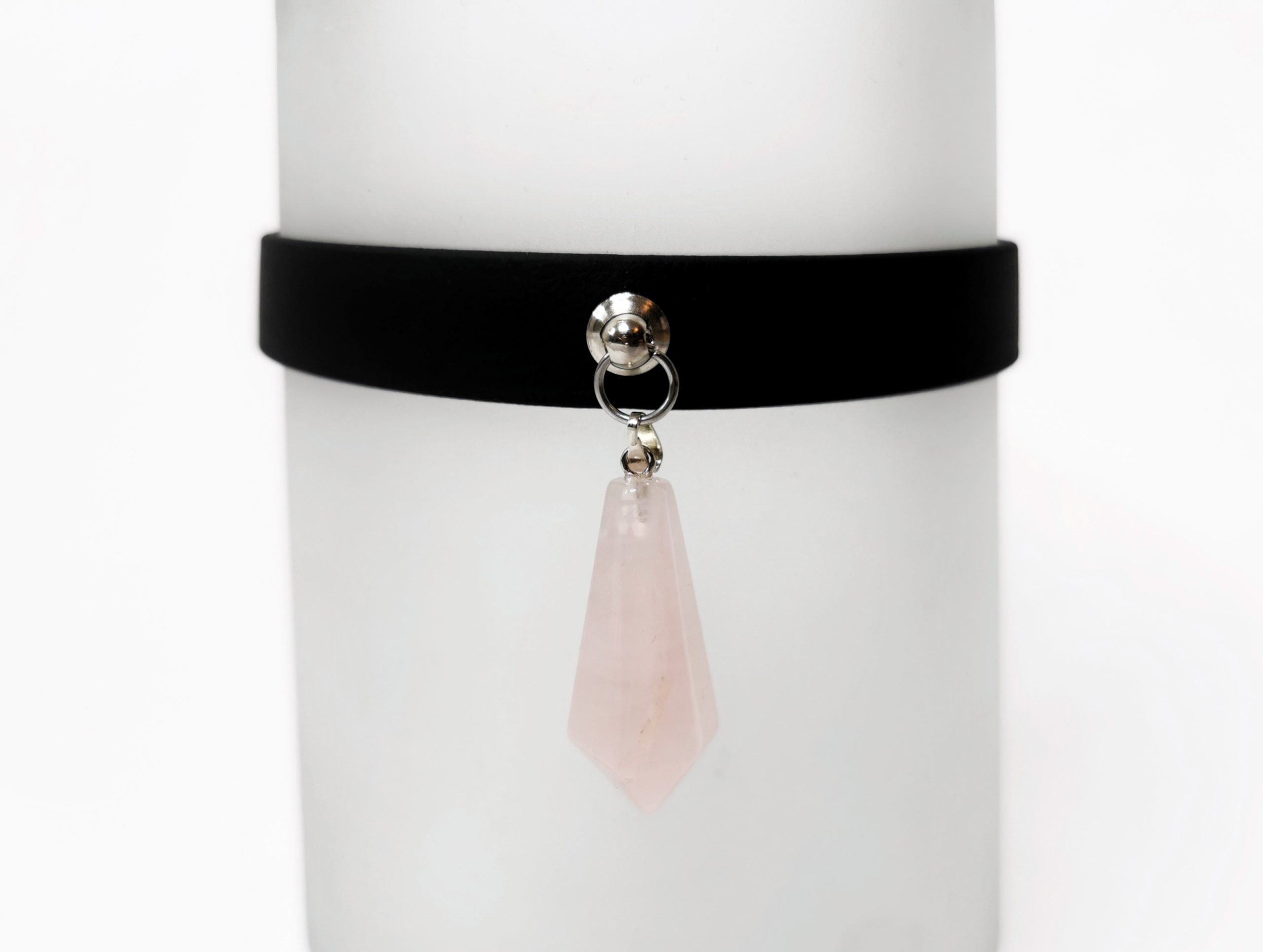 Sacred Sins Choker mit Rosenquarz