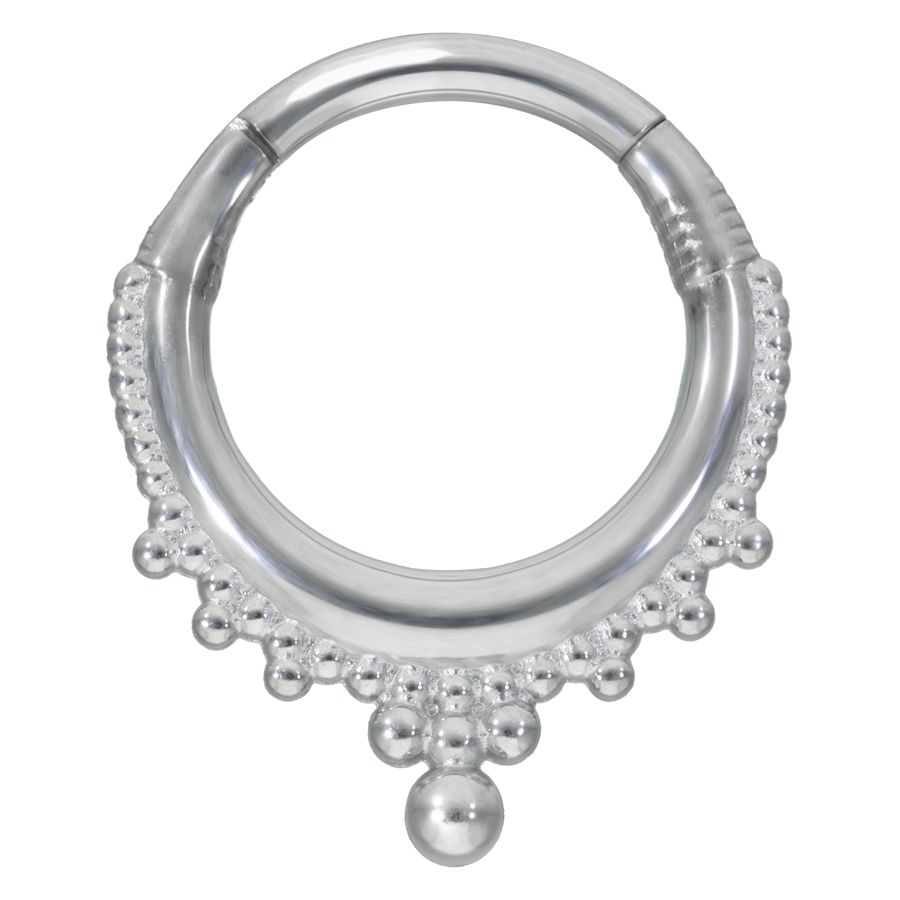 Wildcat Crown Septum Clicker silber
