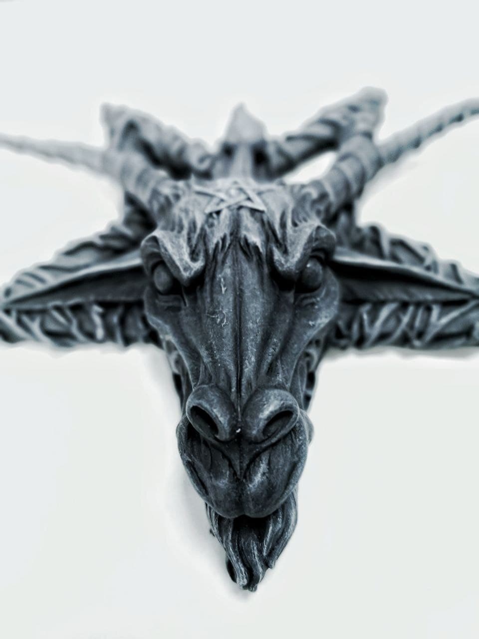 Baphomet Pentagramm Wandrelief – Bild 2