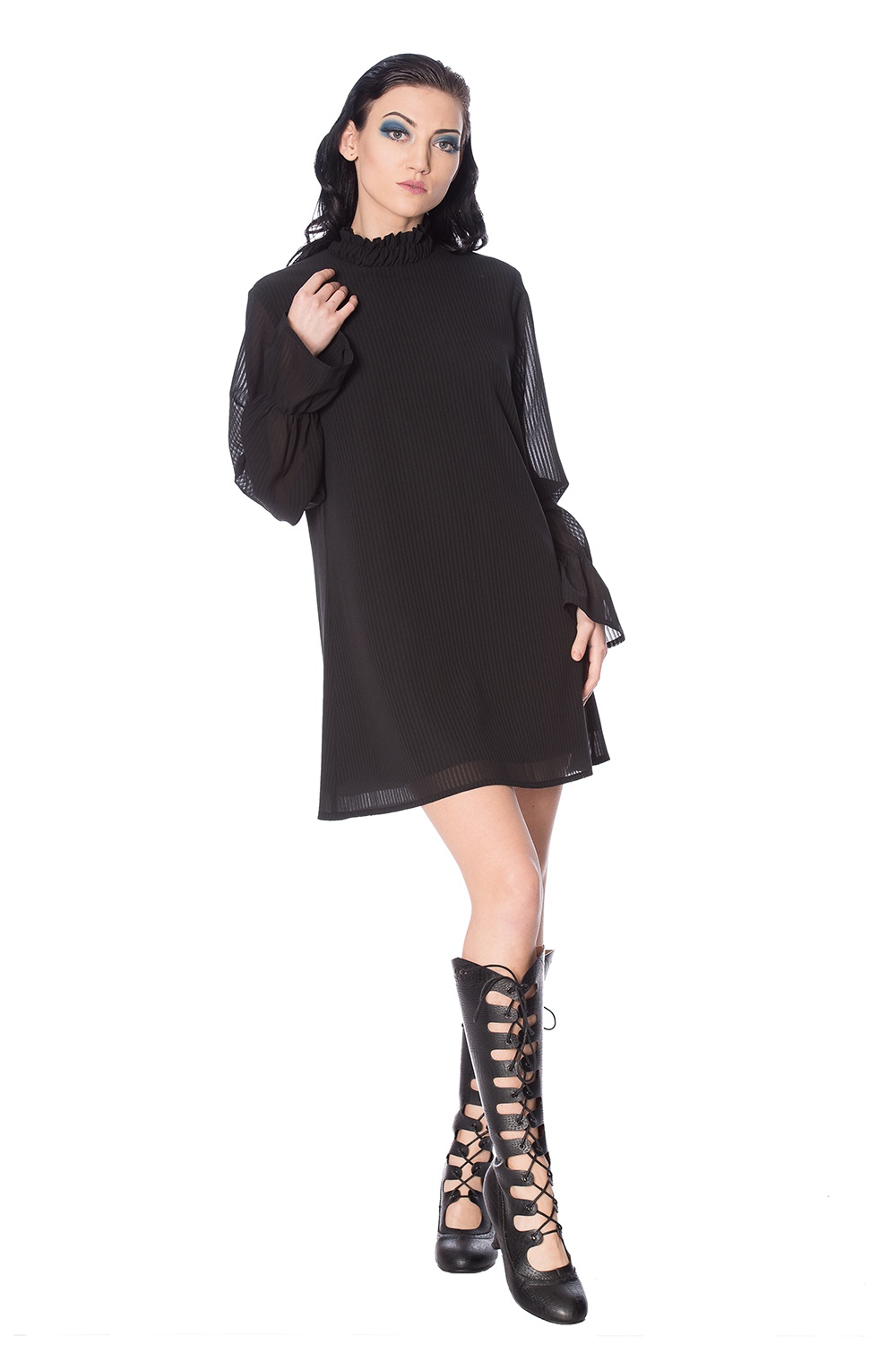 Banned Black Lines Dress