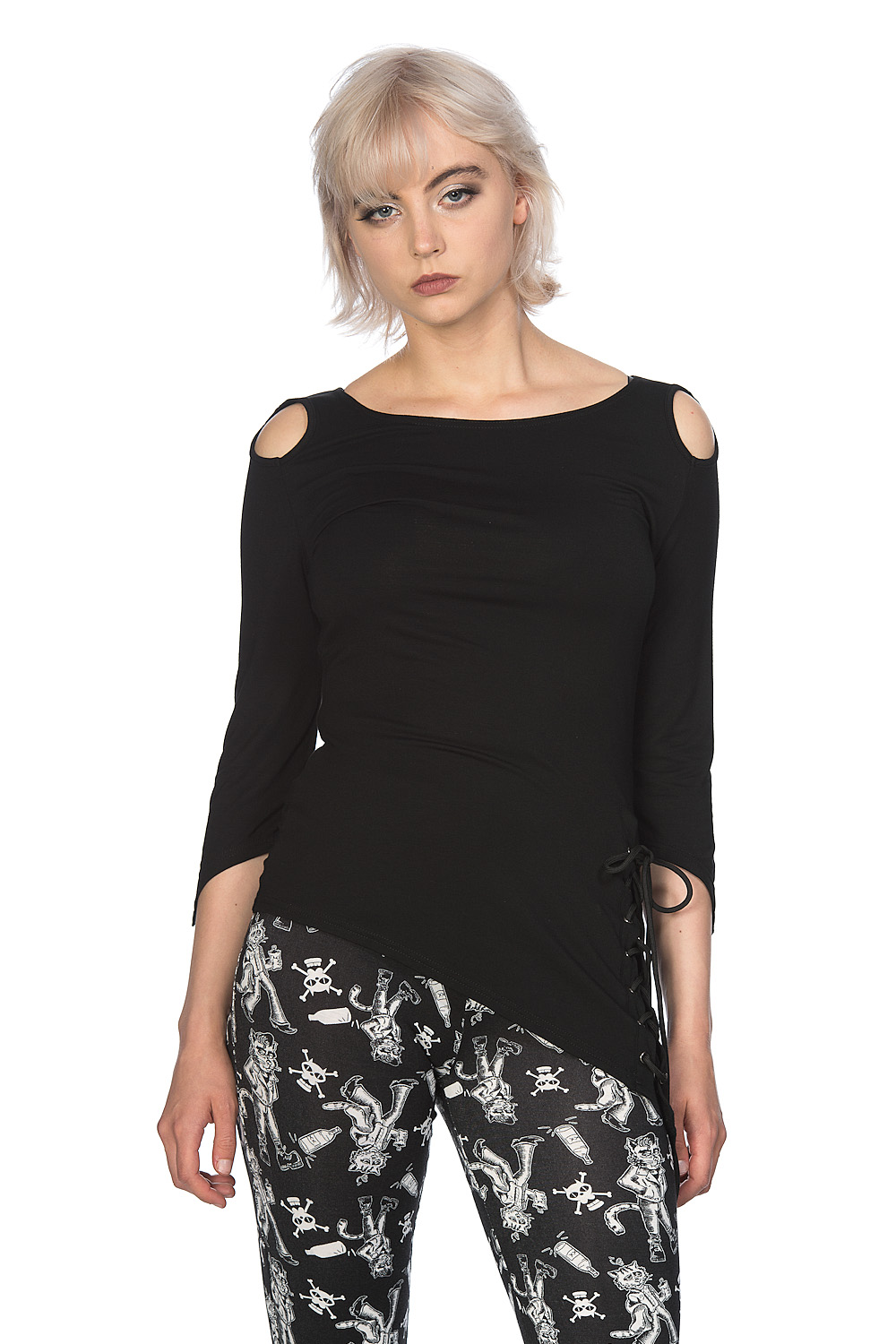 Banned Lace Up Hem Top