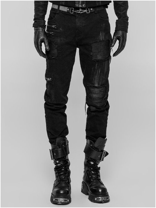 Punk Rave Black Plague Trousers Nyctophilia Gothic Shop Hamburg