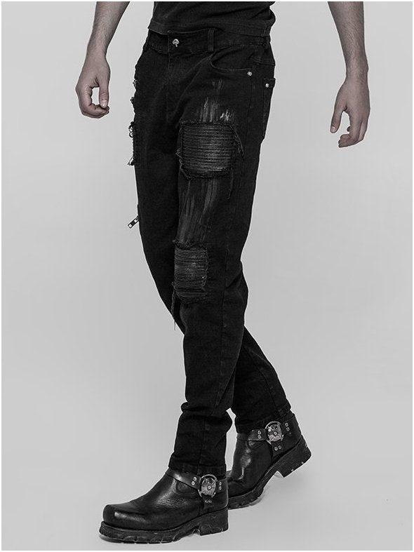 Punk Rave Black Plague Trousers – Bild 2