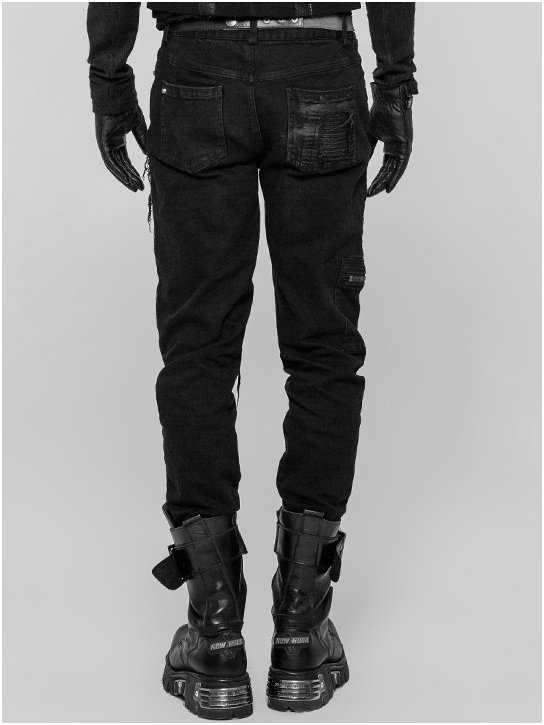Punk Rave Black Plague Trousers – Bild 3