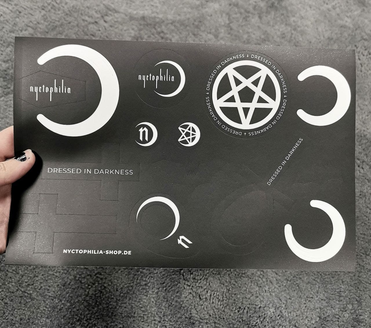 Nyctophilia Stickerbogen II – Bild 2