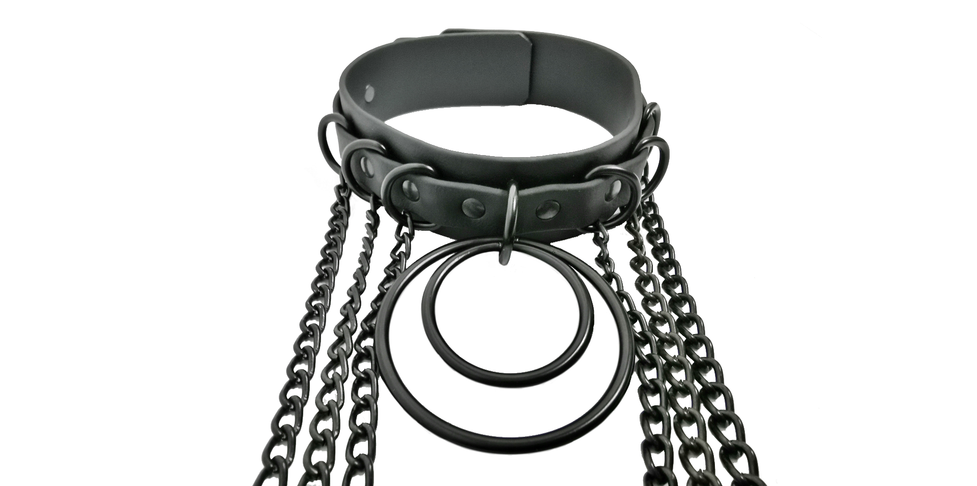 Sacred Sins All Black Everything Choker mit Ketten – Bild 2