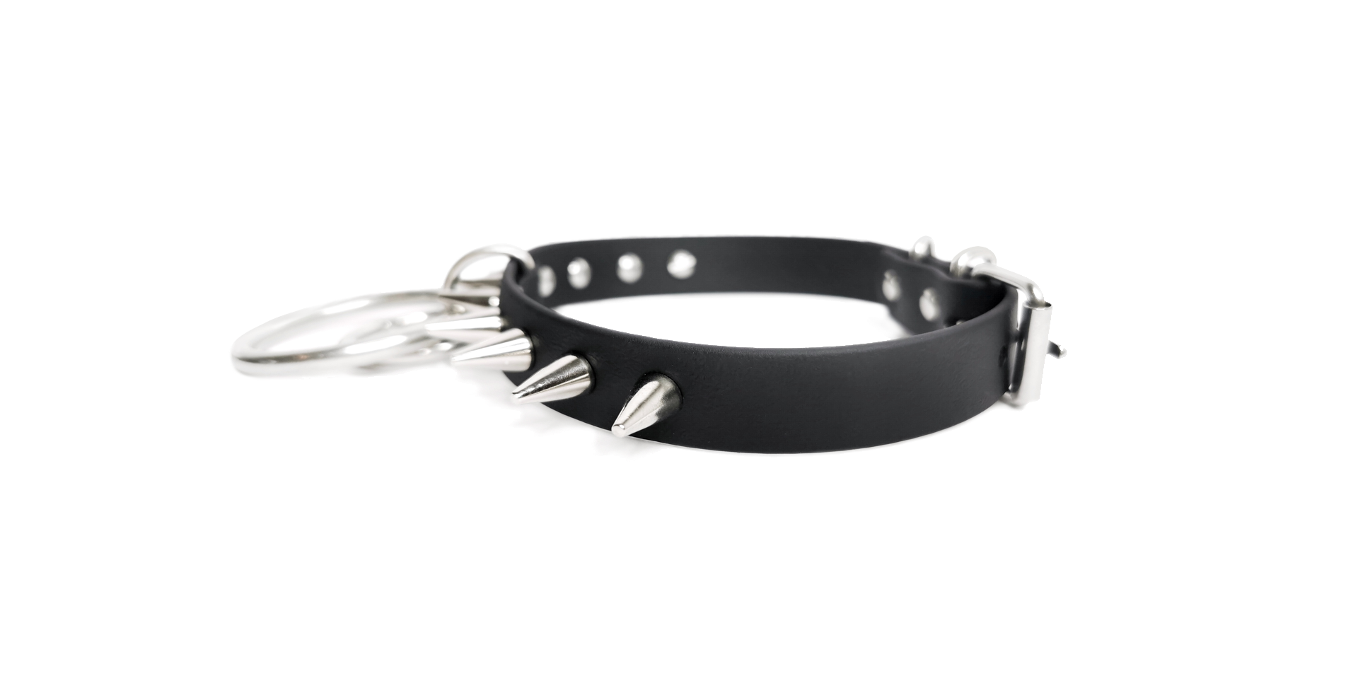 Sacred Sins Choker mit Nieten und 2 O-Ringen – Bild 2