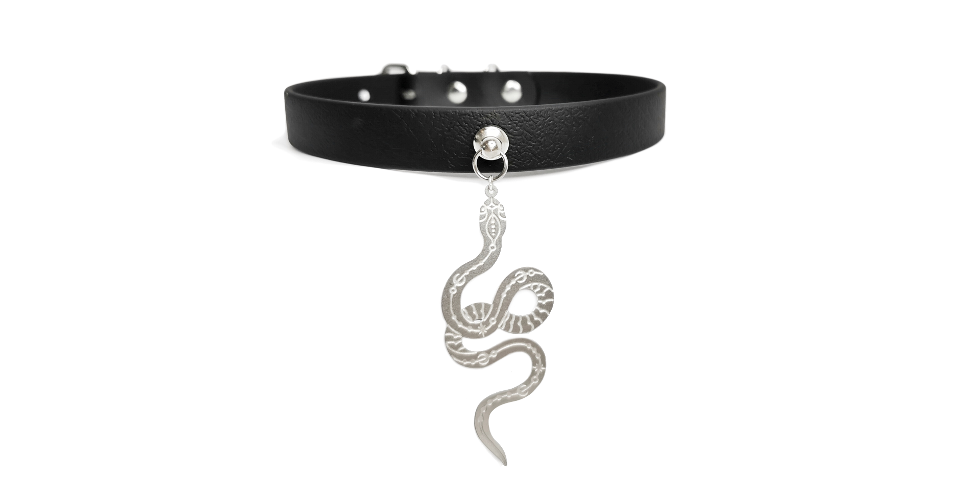 Sacred Sins Choker mit Schlangen Anhänger
