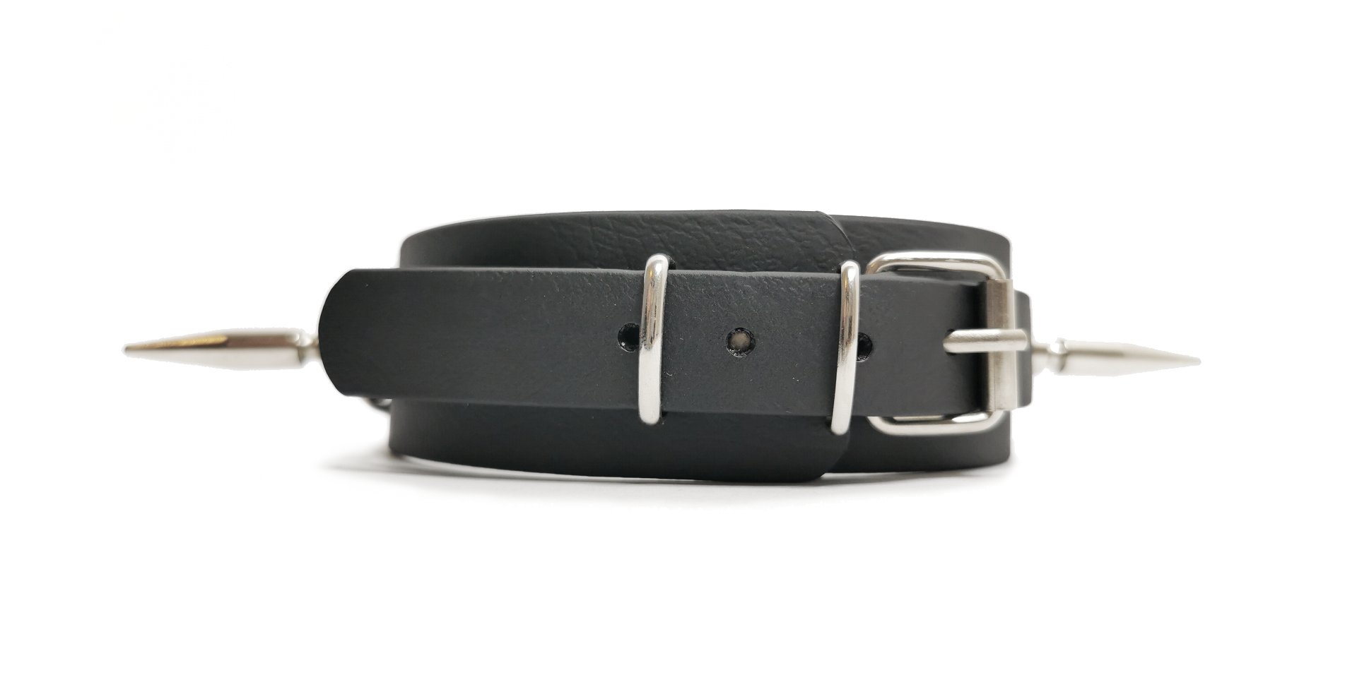 Sacred Sins Choker mit D-Ringen und Kruzifix – Bild 3