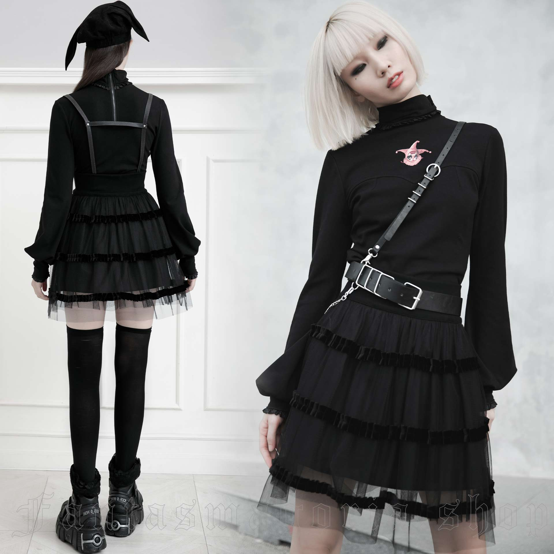 Punk Rave Gothic Doll Skirt – Bild 2