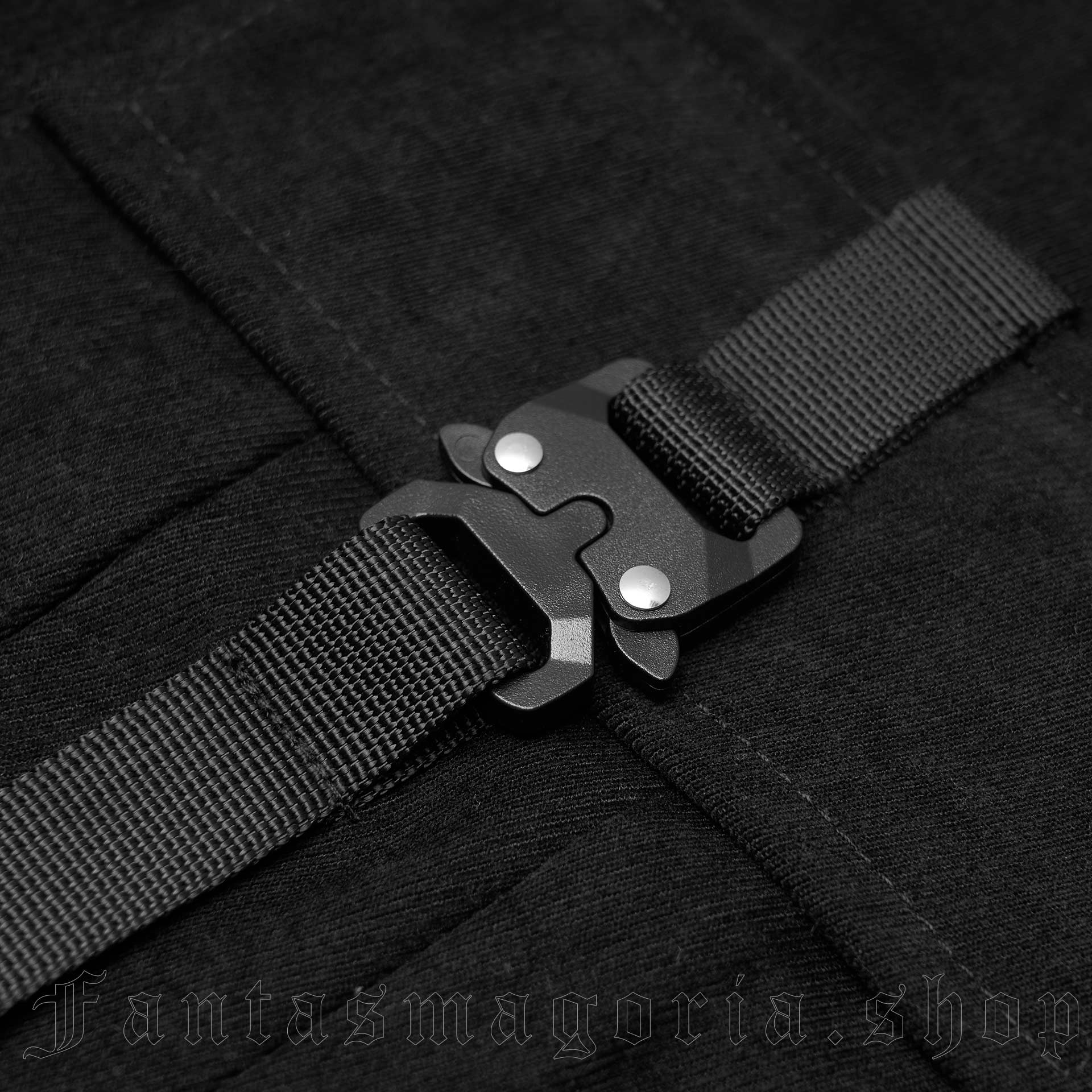 Punk Rave Tech Noir Skirt – Bild 5