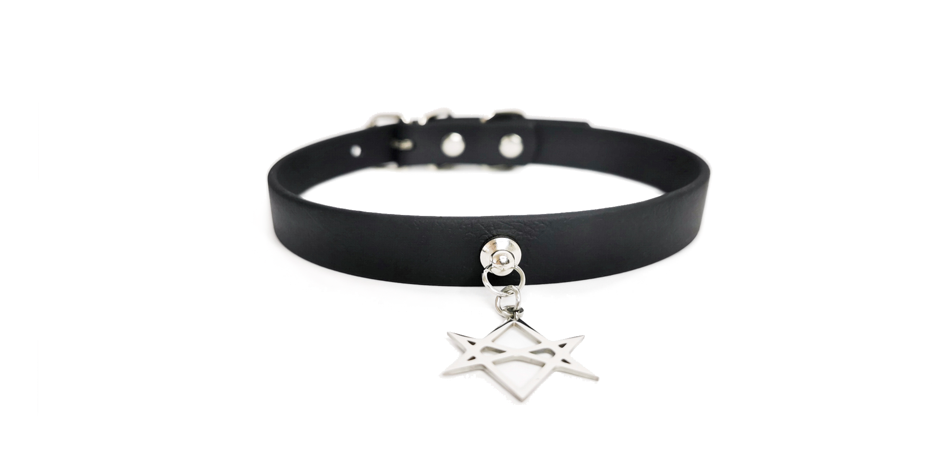 Sacred Sins Choker mit Hexagramm-Anhänger – Bild 2