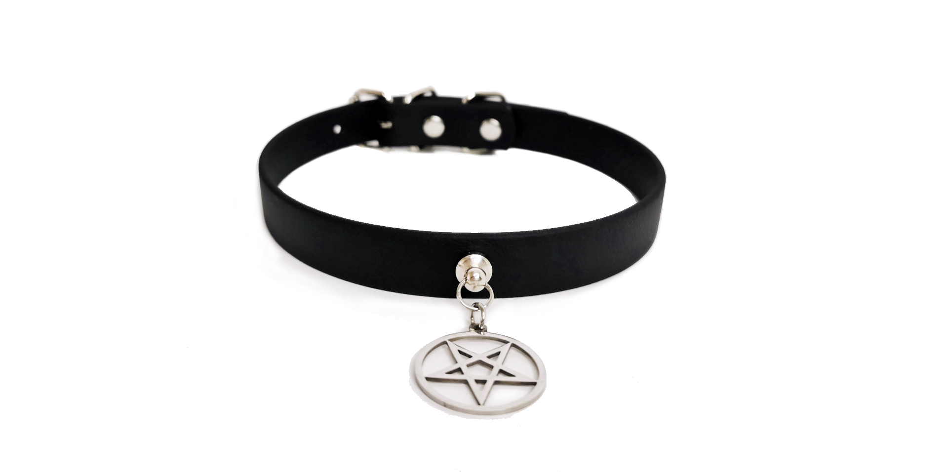 Sacred Sins Choker mit Pentagramm-Anhänger – Bild 2