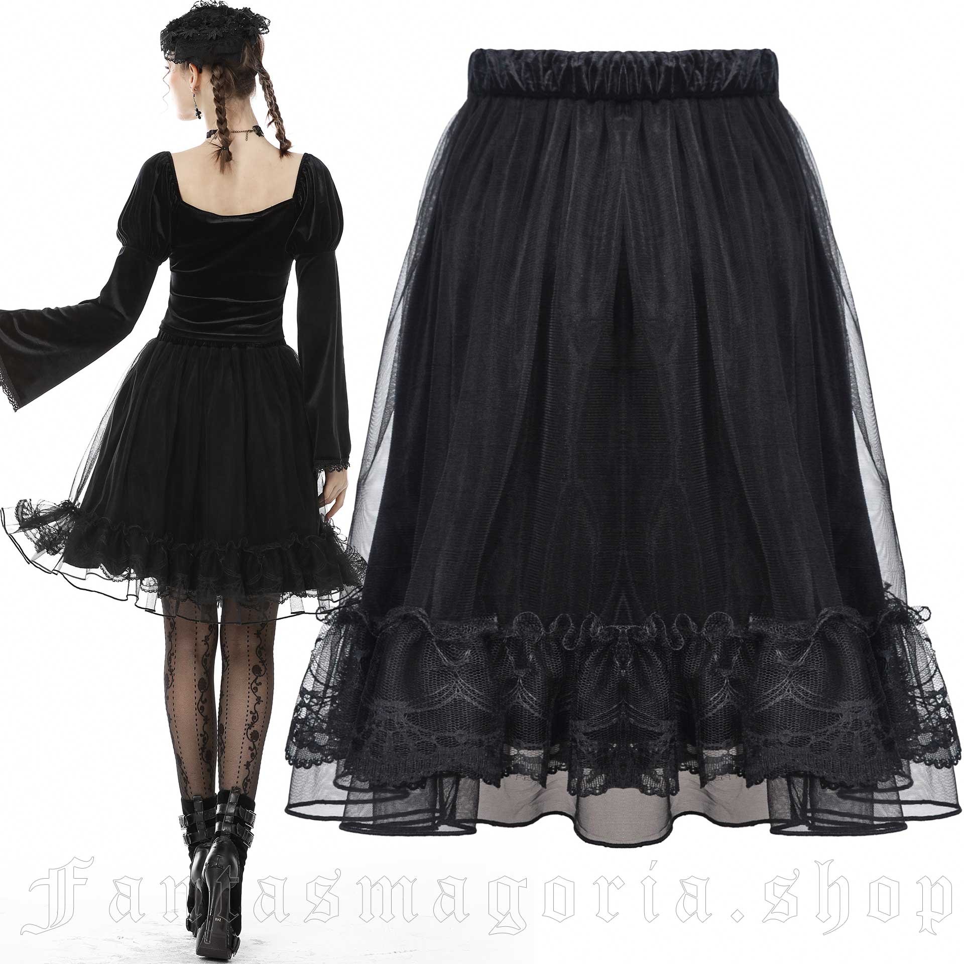 Dark In Love Fleur de Minuit Skirt – Bild 2