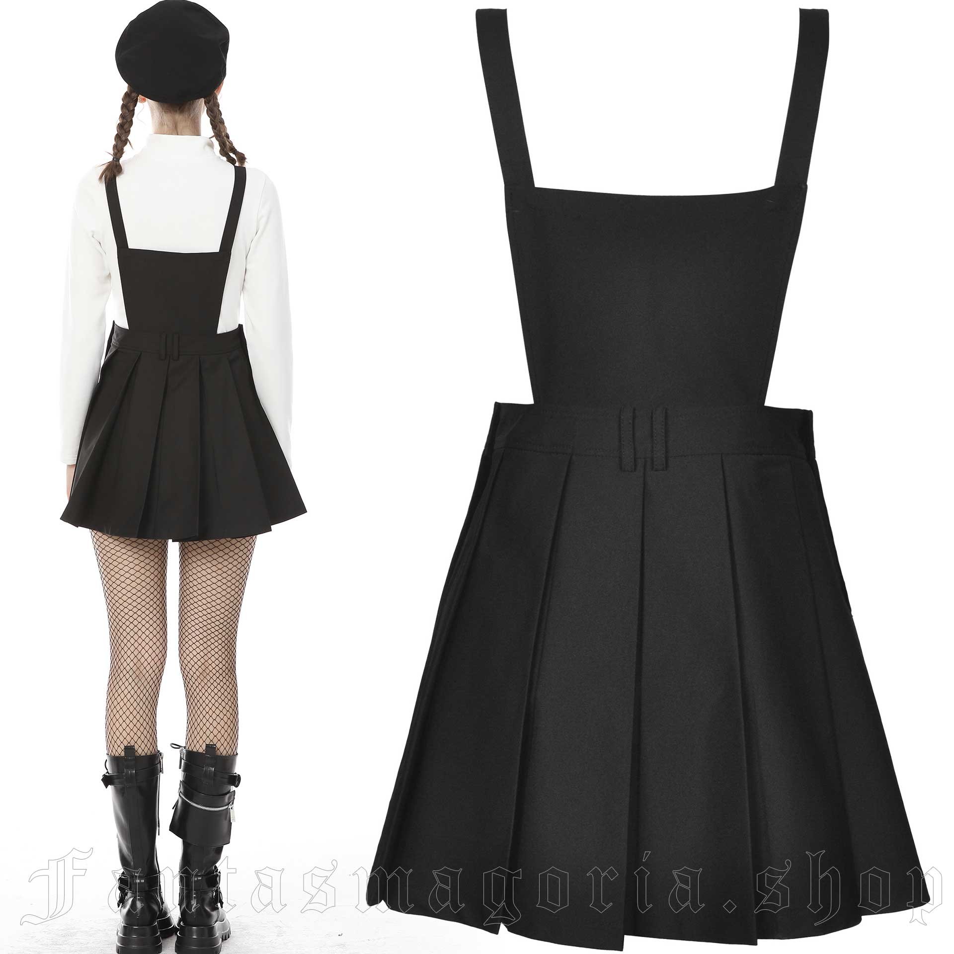 Dark In Love Onyx Pinafore Skirt – Bild 2