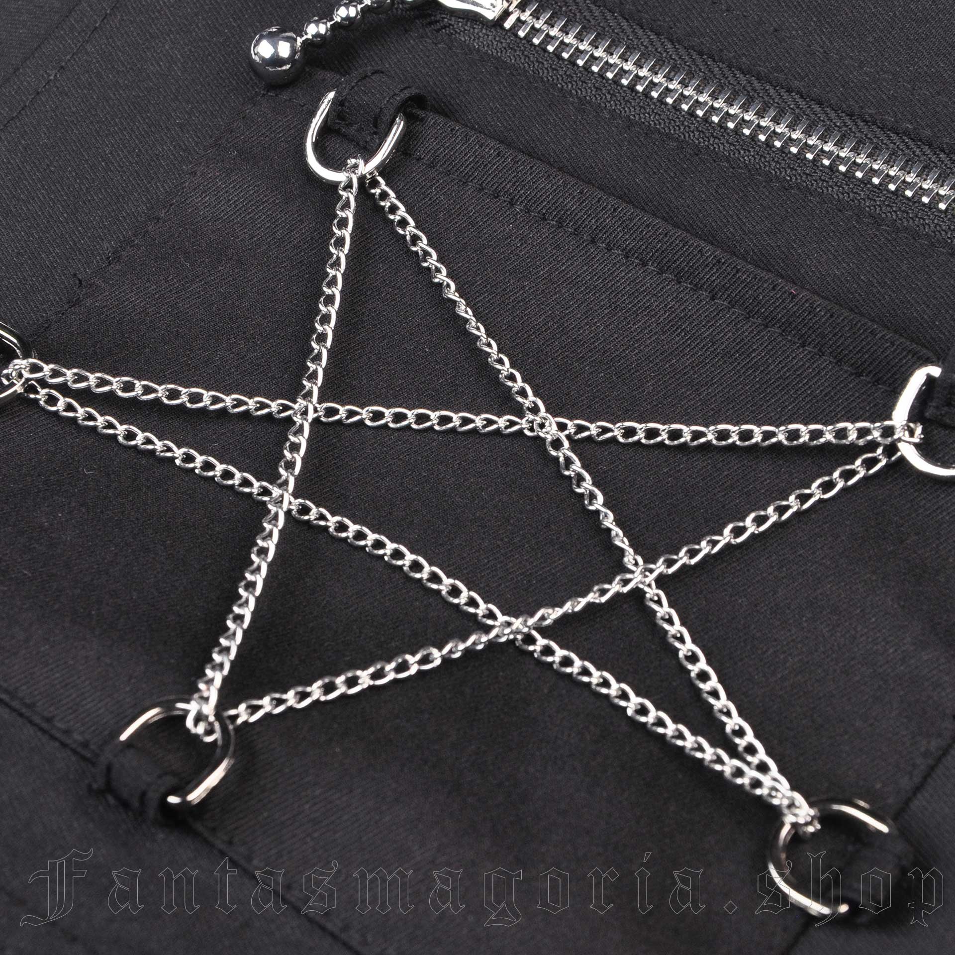 Dark In Love Onyx Pinafore Skirt – Bild 4