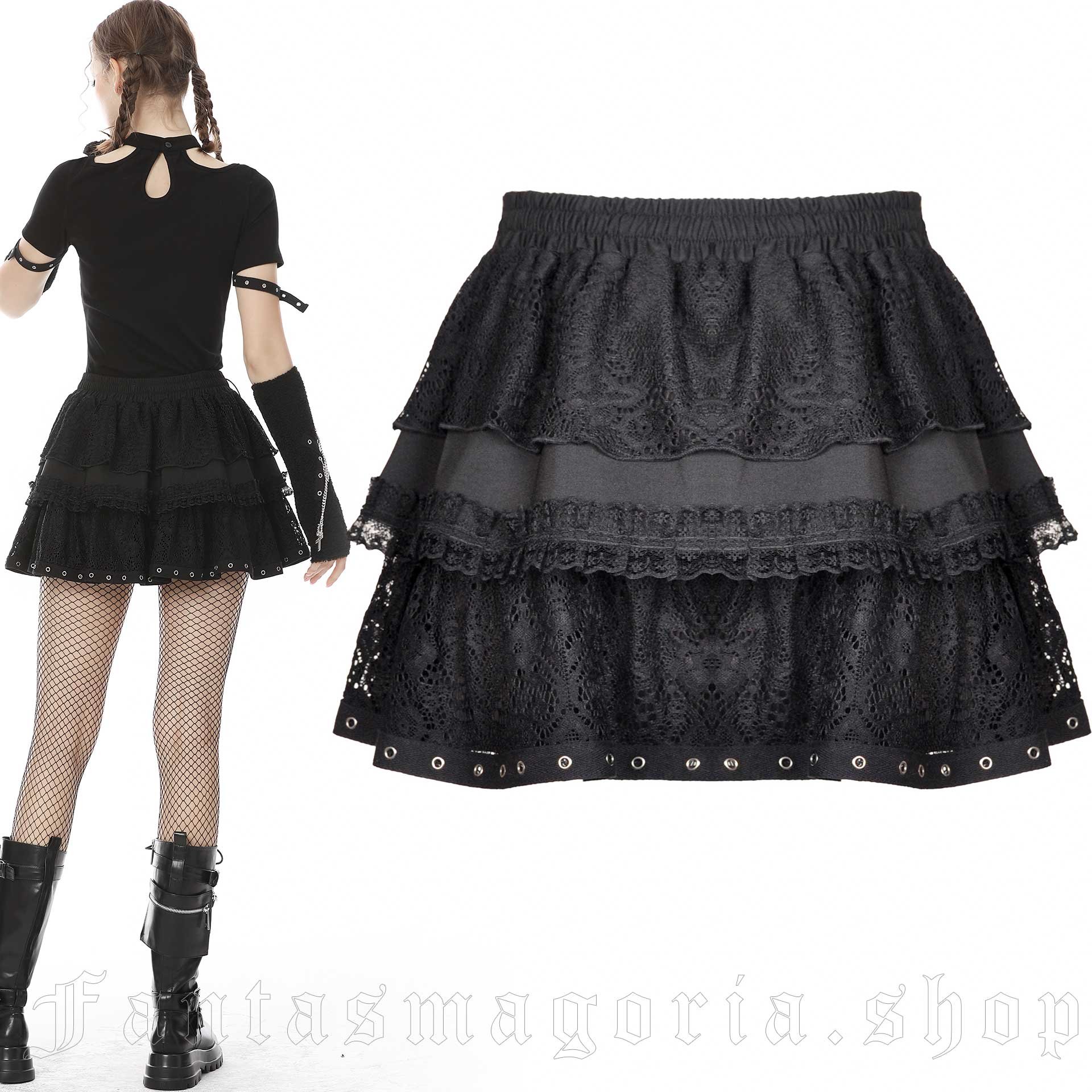 Dark In Love Paranoid Doll Skirt – Bild 2