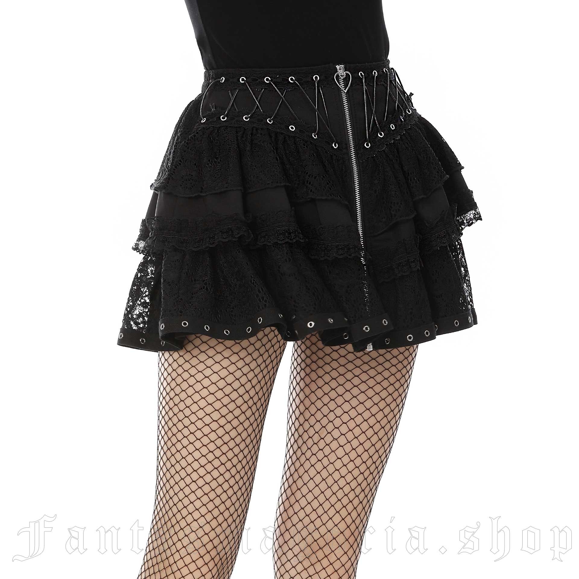 Dark In Love Paranoid Doll Skirt – Bild 4