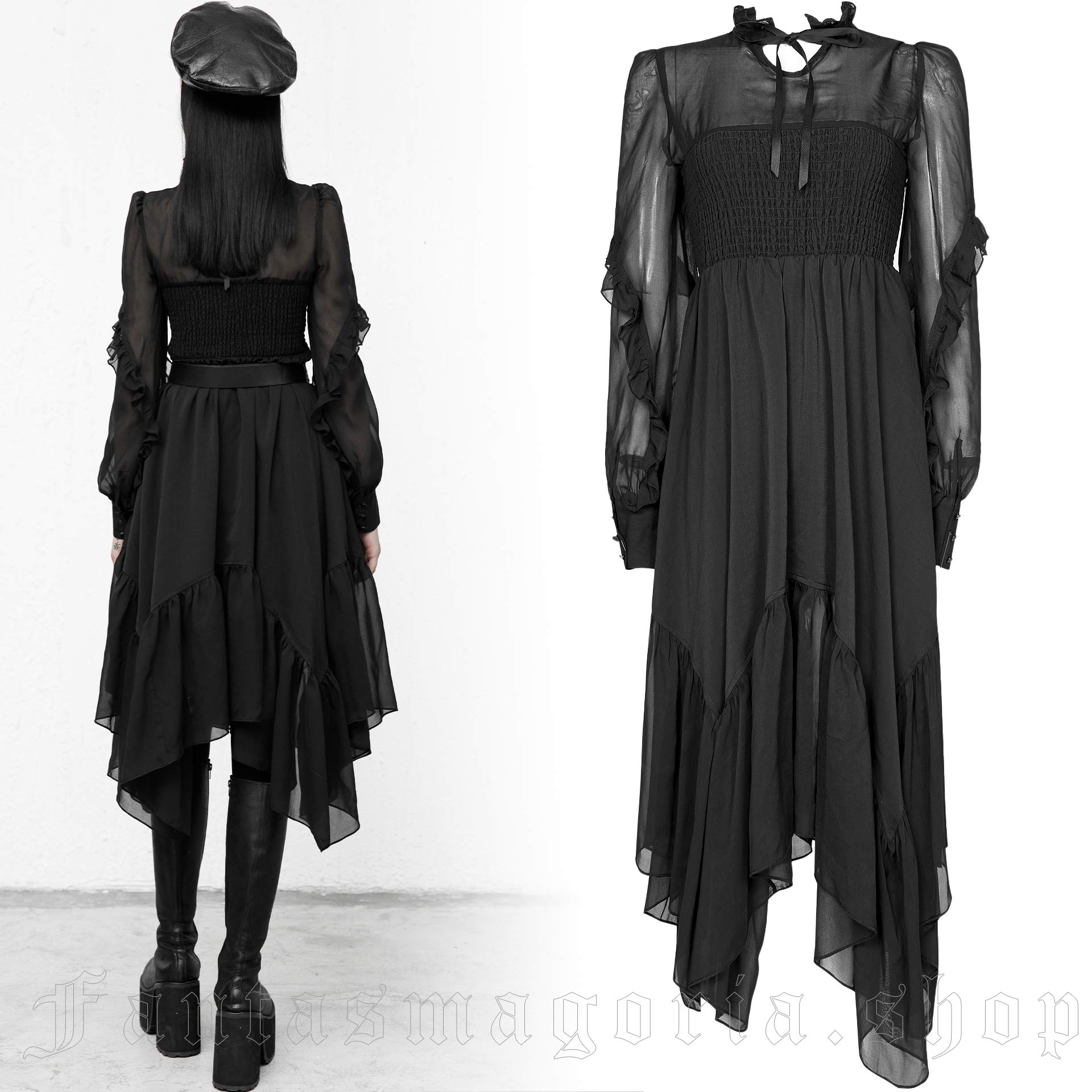 Punk Rave Aura Noir Dress – Bild 2