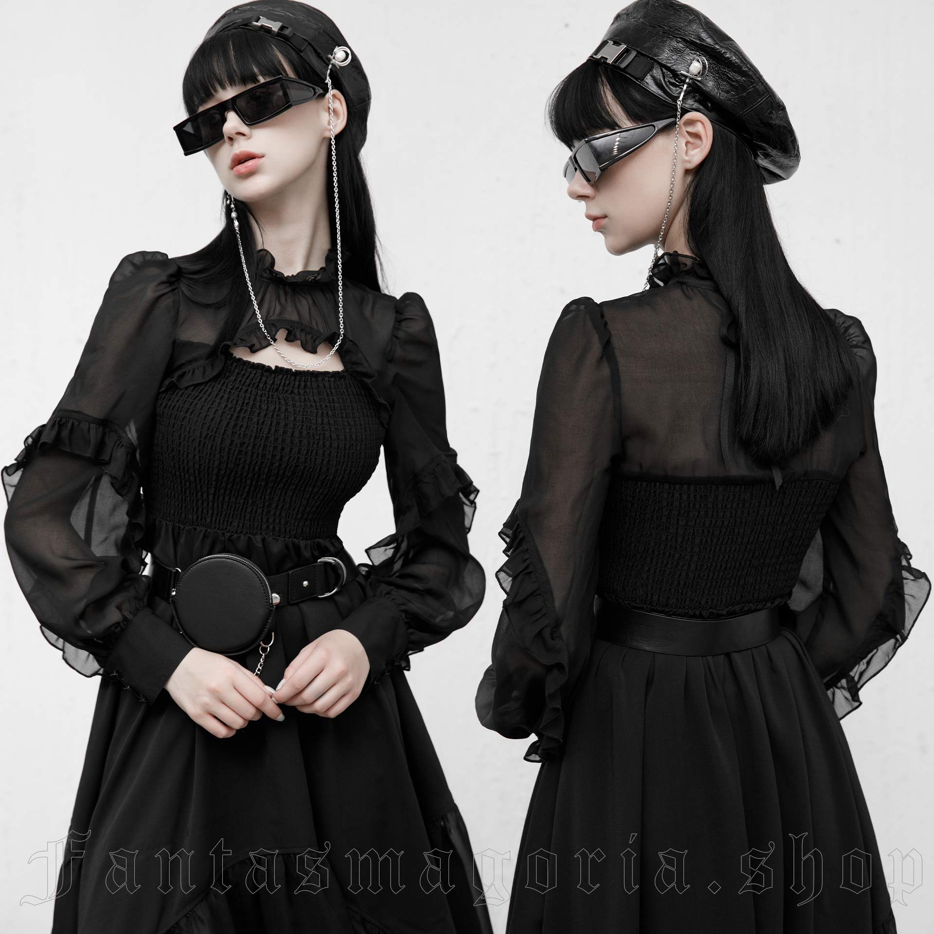 Punk Rave Aura Noir Dress – Bild 3