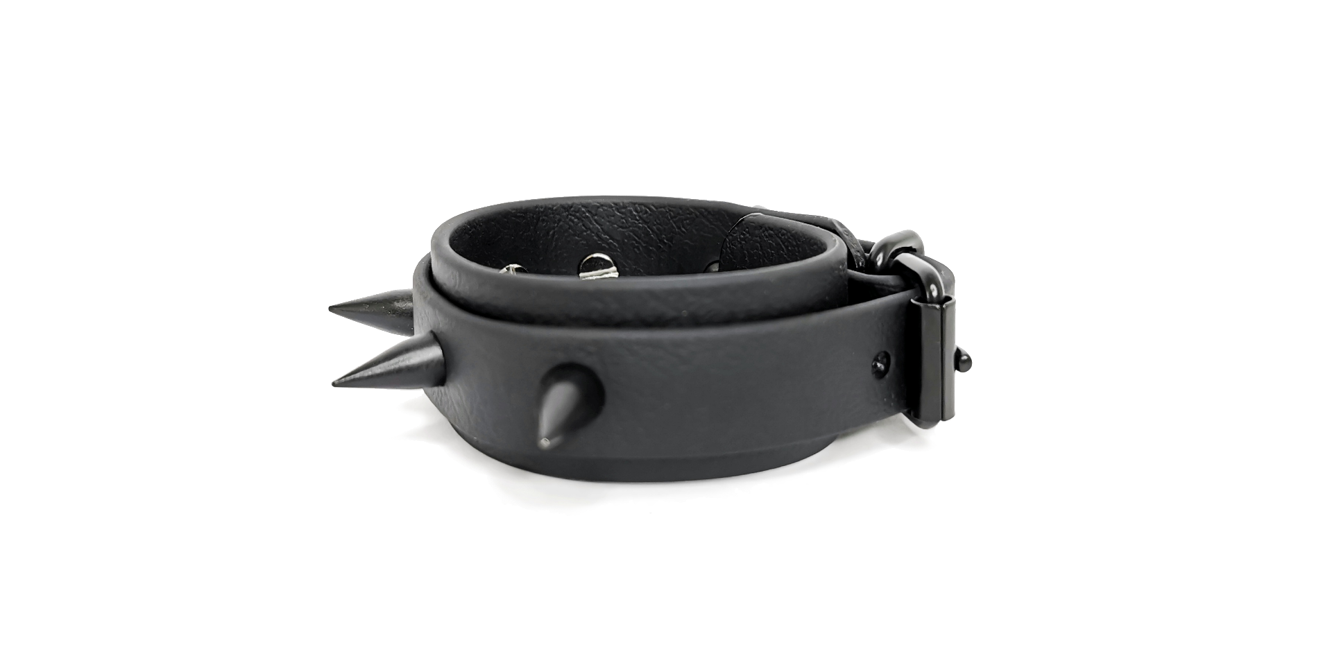 Sacred Sins All Black Everything Armband mit Spikes - Image 2