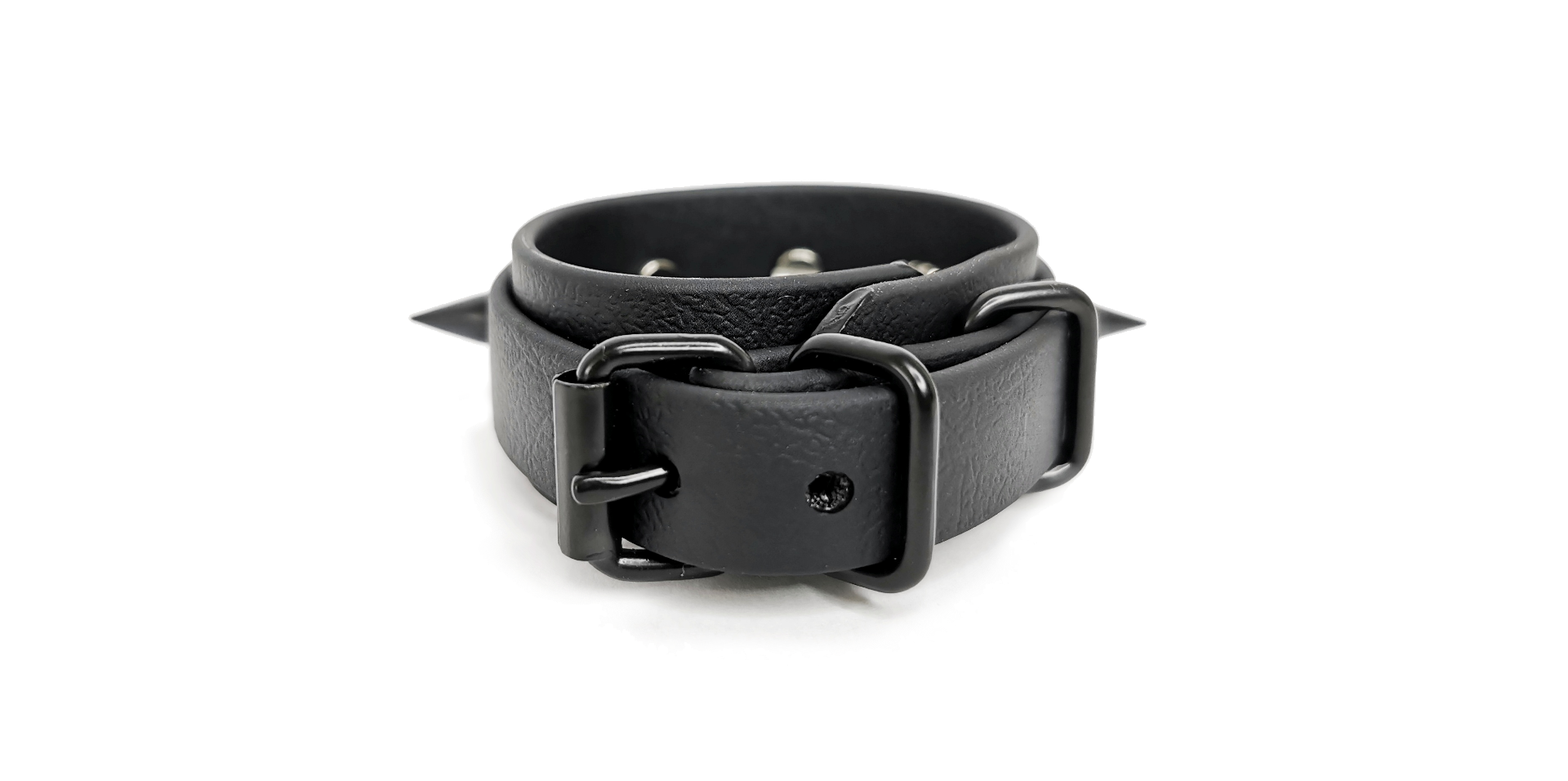 Sacred Sins All Black Everything Armband mit Spikes - Image 3