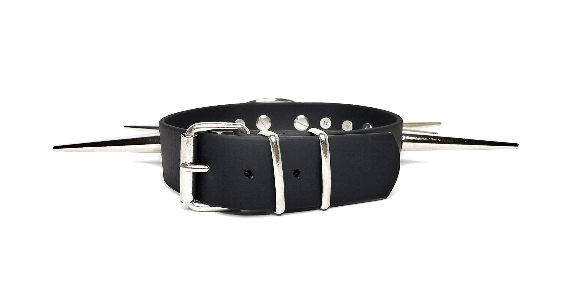 Sacred Sins Choker Hexagramm Nieten O-Ring – Bild 3